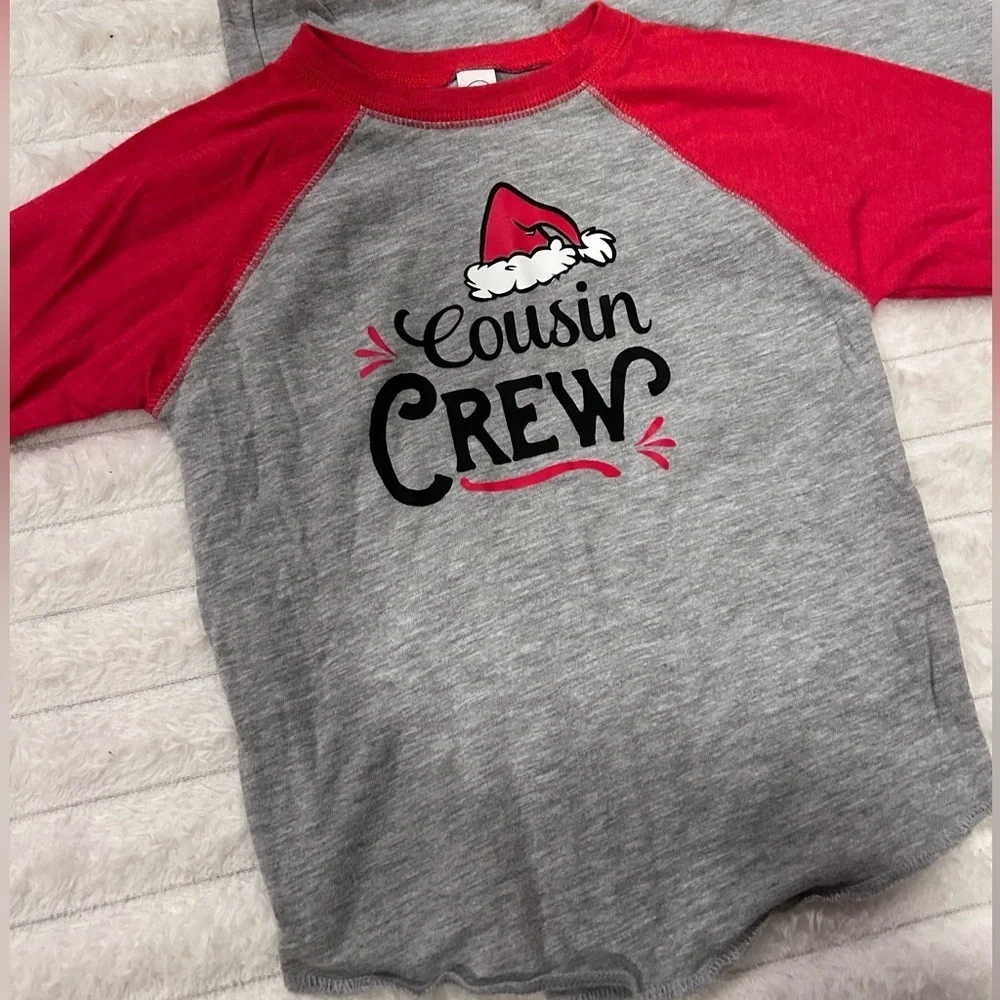 (2) Matching “Cousin Crew” Christmas Toddler Shirts- Size 2T & 5/6